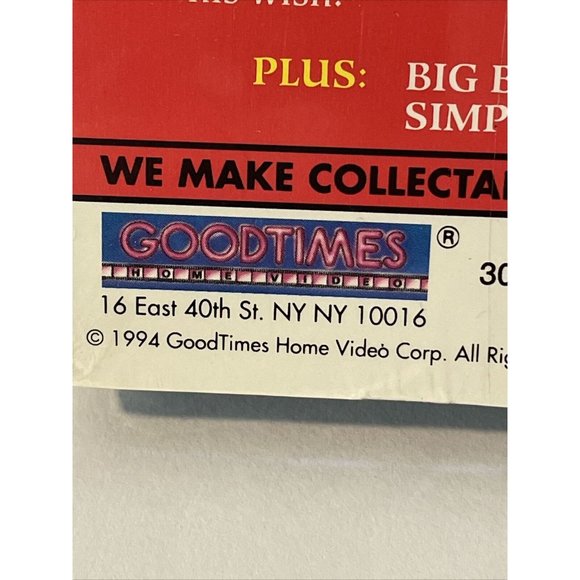 PINOCCHIO And Friends Goodtime VHS Cassette USA Release Vintage Sealed 30 Min. - Picture 3 of 7